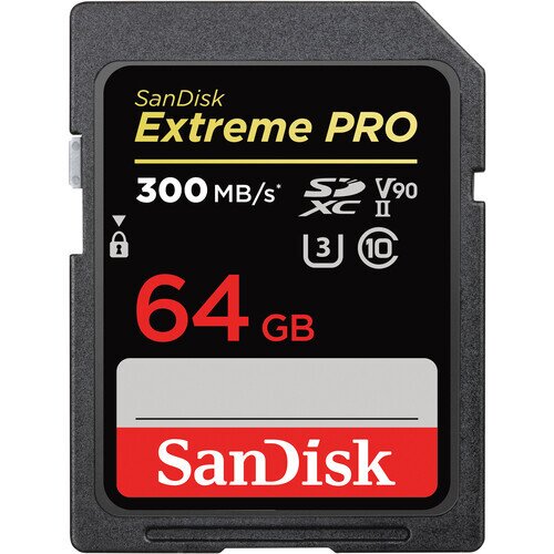 SanDisk Extreme PRO SDHC and SDXC UHS-II Card - 64GB