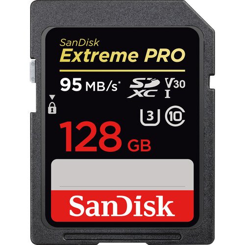 SanDisk Extreme PRO SDHC / SDXC UHS-I Memory Card - 128GB