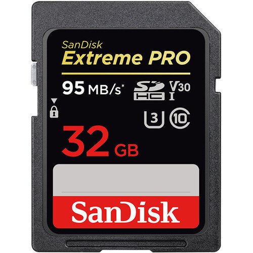 SanDisk Extreme PRO SDHC / SDXC UHS-I Memory Card - 32GB