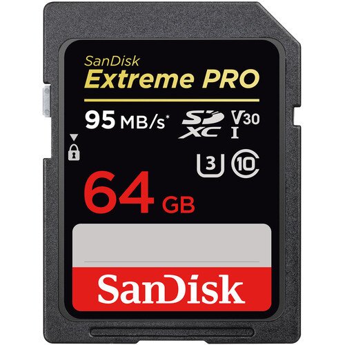 SanDisk Extreme PRO SDHC / SDXC UHS-I Memory Card - 64GB