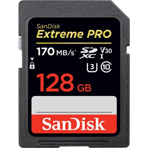 SanDisk Extreme PRO SDXC UHS-I Memory Card 170 MB/s - 128GB