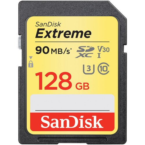 SanDisk Extreme SDHC / SDXC UHS-I Memory Card - 128GB