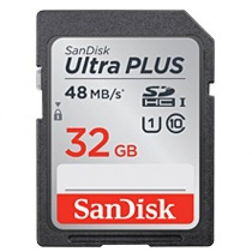 SanDisk Ultra PLUS SDHC 48MB/s UHS-I Card - 32GB