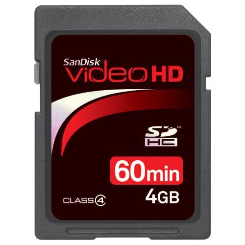 SanDisk Video HD SDHC Card - 4GB