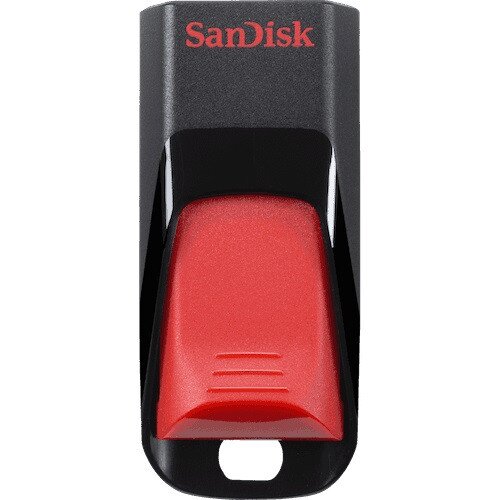 SanDisk Cruzer Edge USB Flash Drive - 64GB - Red