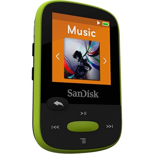 SanDisk Clip Sport MP3 Player - 8GB - Lime
