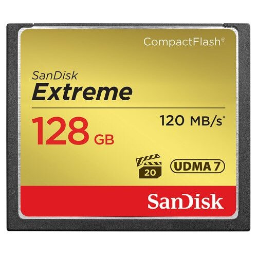 SanDisk Extreme CompactFlash Memory Card - 128GB