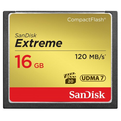 SanDisk Extreme CompactFlash Memory Card - 16GB