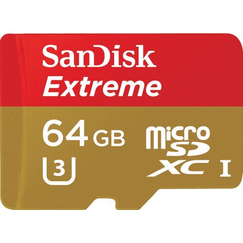 SanDisk Extreme MicroSD UHS-I Memory Card - 64GB