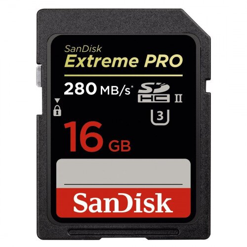 SanDisk Extreme PRO SDHC 280MB/s UHS-II Card - 16GB