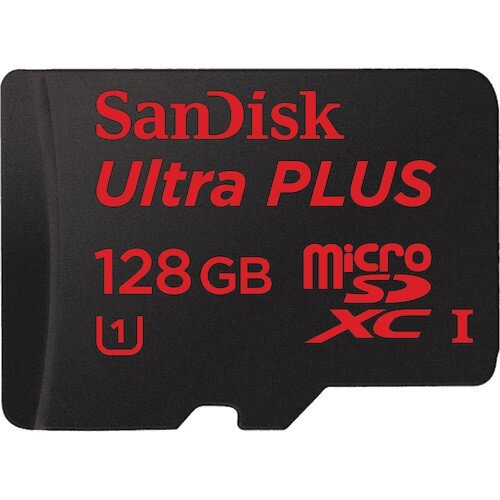 SanDisk Ultra Plus MicroSDHC Class 10 UHS-1 Card - 128GB
