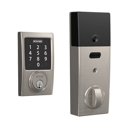 Schlage Connect Smart Deadbolt with Century Trim, Zigbee Certified