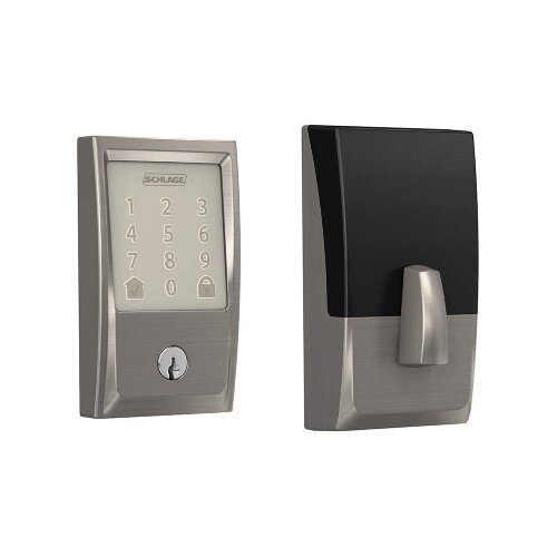 Schlage Encode Smart WiFi Deadbolt with Century Trim - Satin Nickel