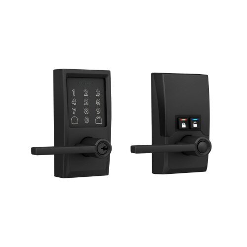 Schlage Encode Smart WiFi Lever with Latitude Lever - Matte Black