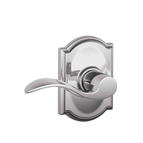 Schlage Accent Lever with Camelot Trim Hall & Closet Lock - Bright Chrome