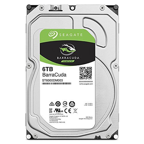Seagate Barracuda 3.5-Inch Internal Hard Drive - 6TB - 256MB - 5400RPM