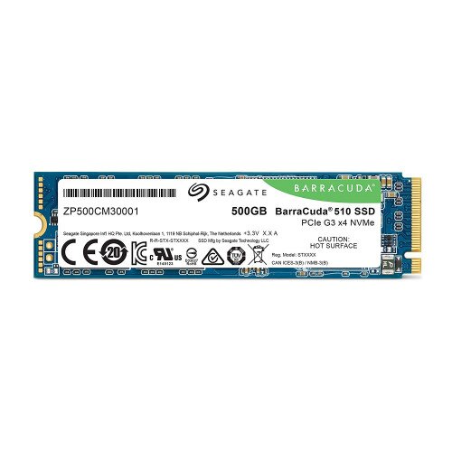 Seagate BarraCuda 510 M.2 NVME Internal Solid State Drive - 500GB
