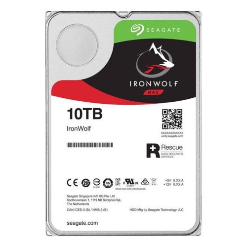Seagate IronWolf Internal Hard Drive - 10TB - 256MB - 7200RPM