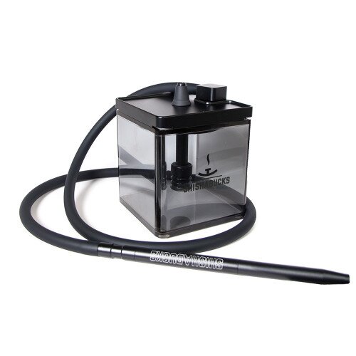 Shishabucks Dark Line Cloud Micro Hookah - Double Black