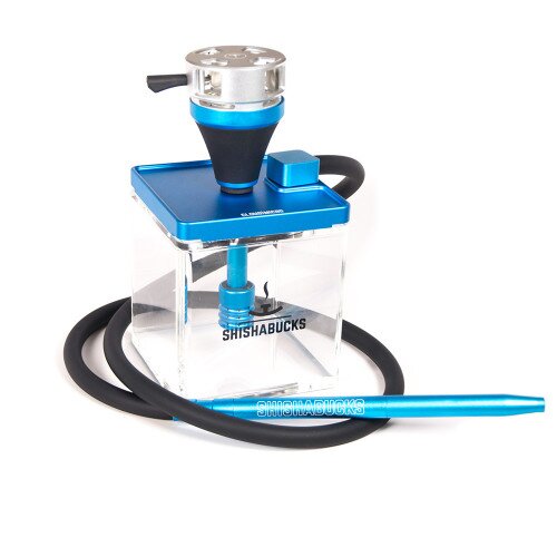 Shishabucks Cloud Micro + Sky Bowl + Stratus - Blue - Red Bowl - Mini (10-15g) - Premium Stratus
