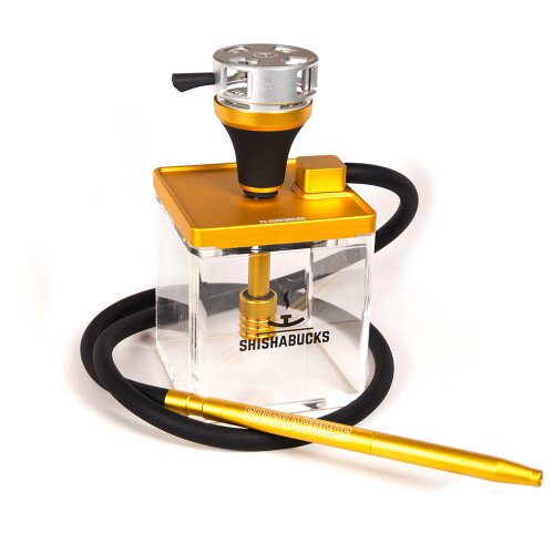 Shishabucks Cloud Micro + Sky Bowl + Stratus - Gold - Silver Bowl - Regular (20-25g) - Premium Stratus