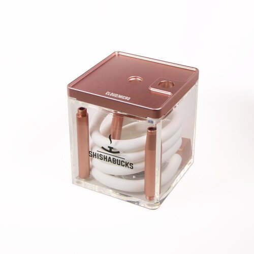 Shishabucks Cloud Micro + Sky Bowl + Stratus - Rose Gold - Black Bowl - Mini (10-15g) - Regular Stratus