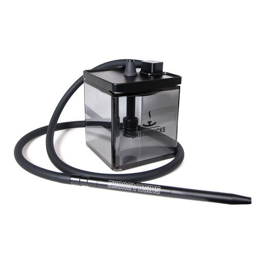Shishabucks Cloud Micro + Sky Bowl + Stratus - Double Black - Silver Bowl - Mini (10-15g) - Premium Stratus