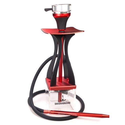 Shishabucks Cloud Mini + Sky Bowl + Stratus - Red/Black - Gold Bowl - Regular (20-25g)