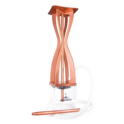 Shishabucks Cloud One + Sky Bowl + Stratus - Peach Gold - Red Bowl - Regular (20-25g)