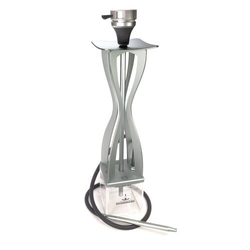 Shishabucks Cloud One + Sky Bowl + Stratus - Gun Metal Grey - Red Bowl - Regular (20-25g)