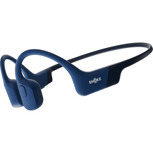 Shokz Openrun Bone Conduction Open-Ear Endurance Headphones - Blue - Standard - Magnetic Induction