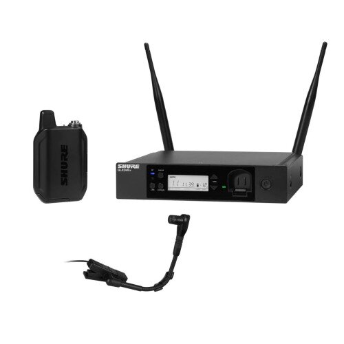 Shure GLXD14R+/B98 Digital Wireless Rack System with BETA 98H Flexible Gooseneck Microphone