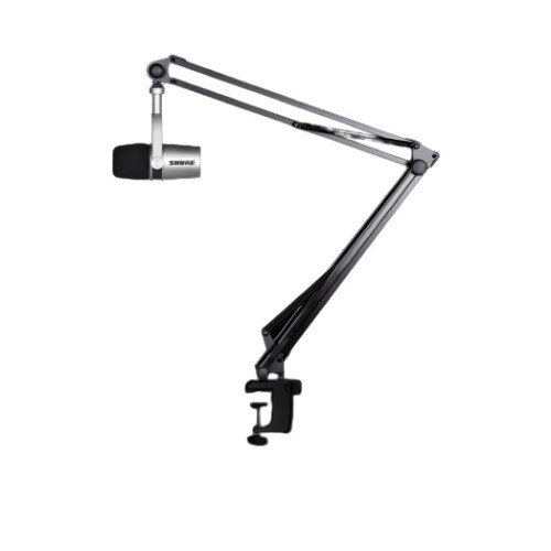 Shure MV7 Podcast Microphone with Boom - Silver