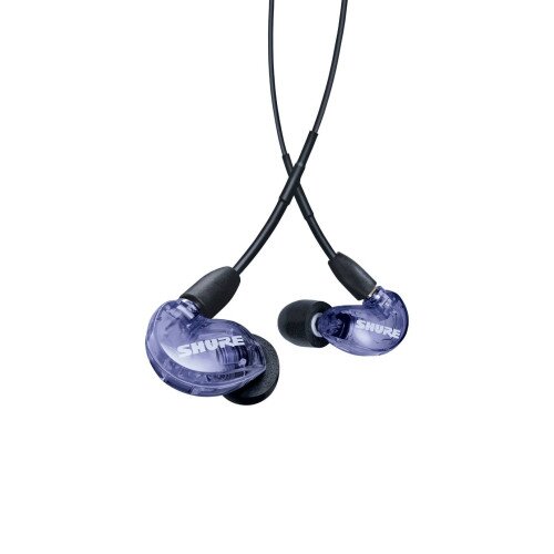Shure SE215 Pro Professional Sound Isolating Earphones - 46" Cable Length - Purple