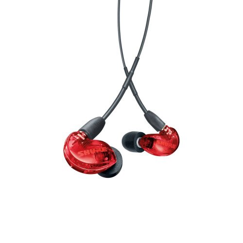 Shure SE215 Pro Professional Sound Isolating Earphones - 46" Cable Length - Red