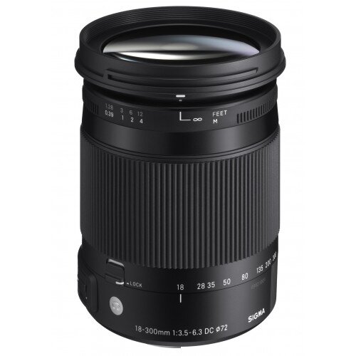 Sigma 18-300mm F3.5-6.3 DC MACRO OS HSM Contemporary Lens - Canon