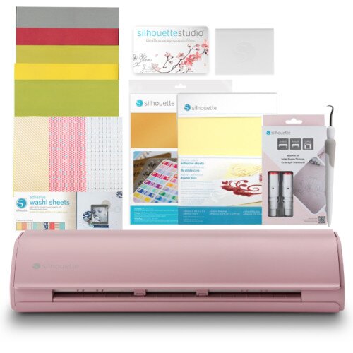 Silhouette Cameo 5 Cutting Machine - Card Making Bundle - Pink