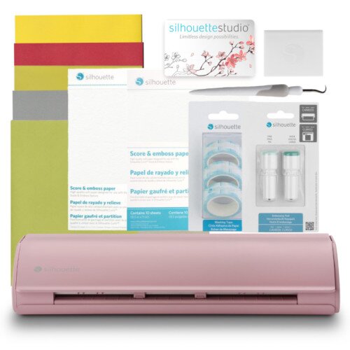 Silhouette Cameo 5 Cutting Machine - Embossing Bundle - Pink