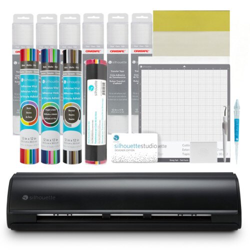 Silhouette Cameo 5 Cutting Machine - Starter Bundle - Black