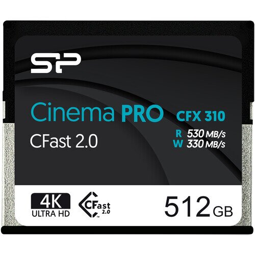 Silicon Power CFast2.0 3500X CinemaPro CFX310 CFast Card - 512GB
