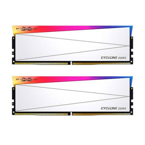 Silicon Power Cyclone RGB DDR5 8000MT/s (PC5-64000) CL40 48GB(2x24GB) Dual Pack 1.35V Desktop Unbuffered DIMM Memory