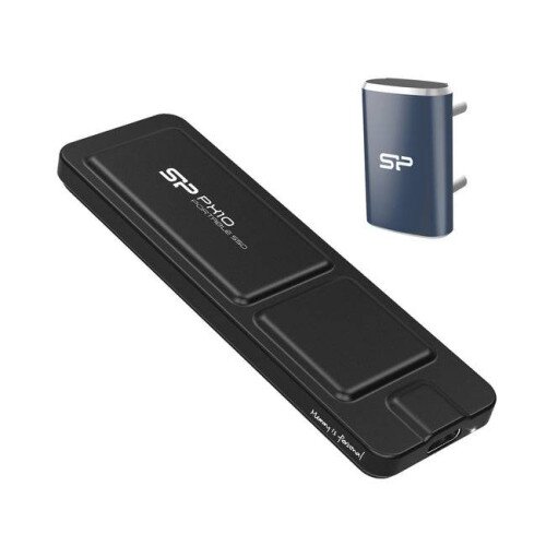 Silicon Power PX10 USB-C 3.2 Gen 2 External Portable Solid State Drive - Black - 2TB