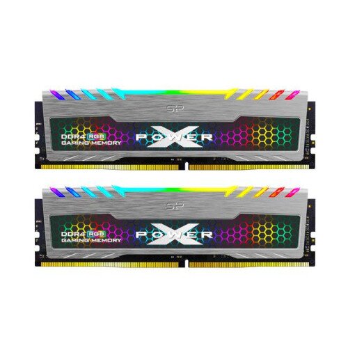 Silicon Power Turbine RGB DDR4 3200MT/s (PC4 25600) 32GB(2x16GB) Dual Pack 1.35V Desktop Unbuffered DIMM Memory