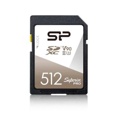 Silicon Power V90 Superior Pro R/W Up to 290/260 MB/s UHS-II SDXC Memory Card - 512GB
