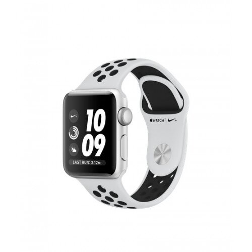 Apple Watch Nike+ Series 3 - Silver Aluminum Case With Pure Platinum/Black Nike Sport Band - 38mm