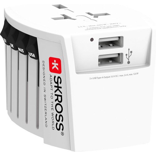 Skross MUV USB (2xA) Universal Adapter