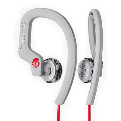 Skullcandy Chops Flex Sport Earbud Headphones - Gray/Red
