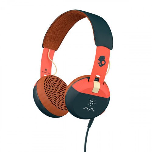 Skullcandy Grind On-Ear Headphones - Orange/Navy