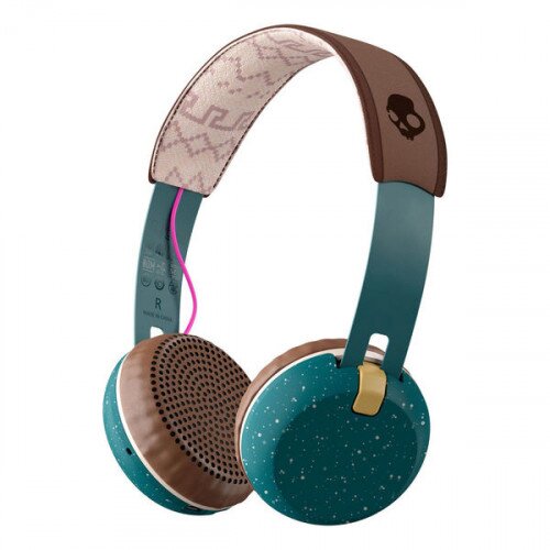 Skullcandy Grind Wireless Headphones - Blue/Brown