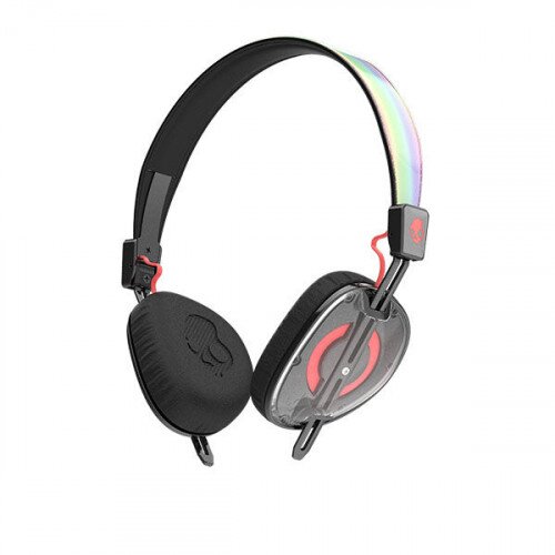 Skullcandy Knockout Women's Headphones - Clear/Coral